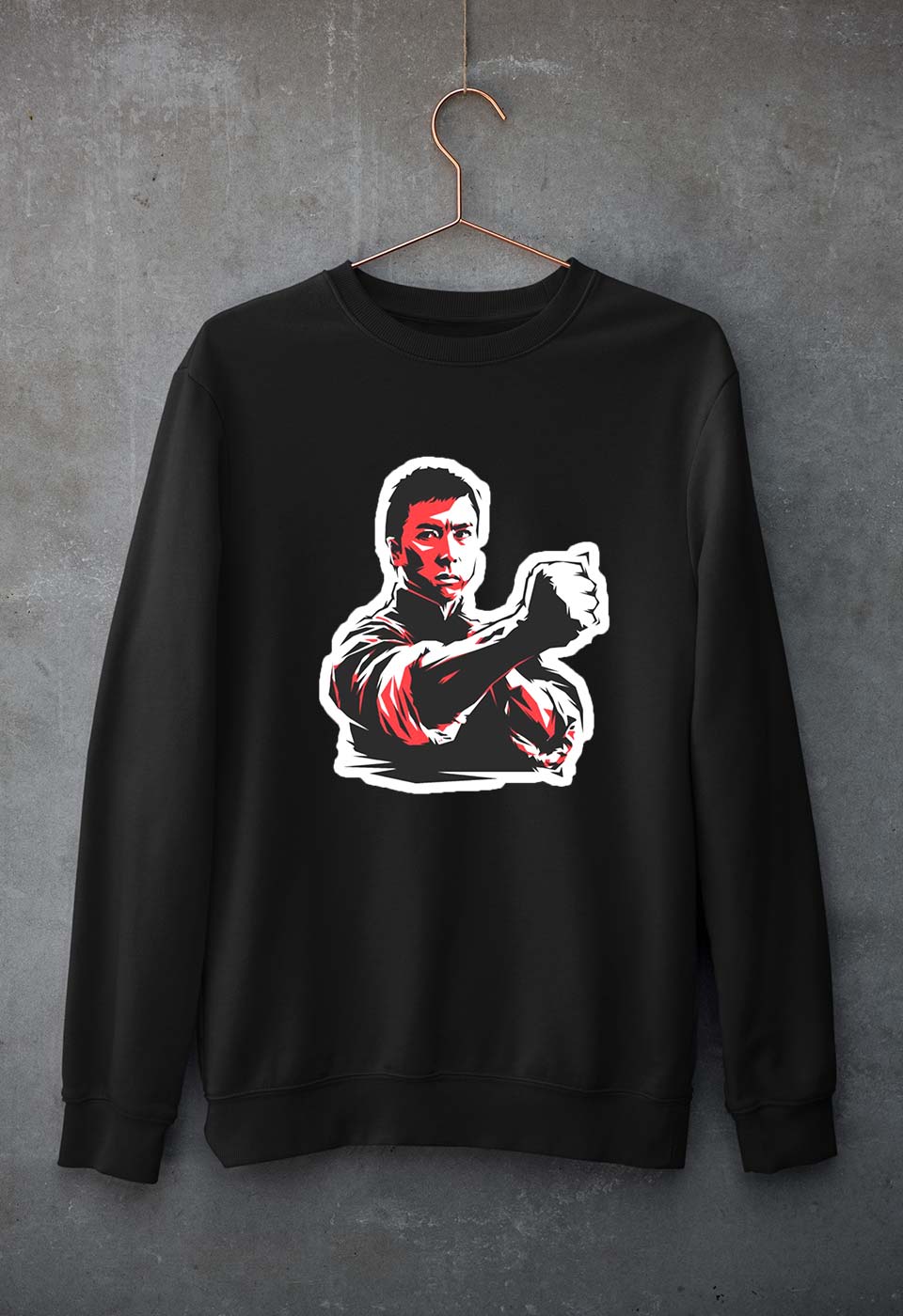 IP Man Unisex Sweatshirt for Men/Women-Black-Ektarfa.online