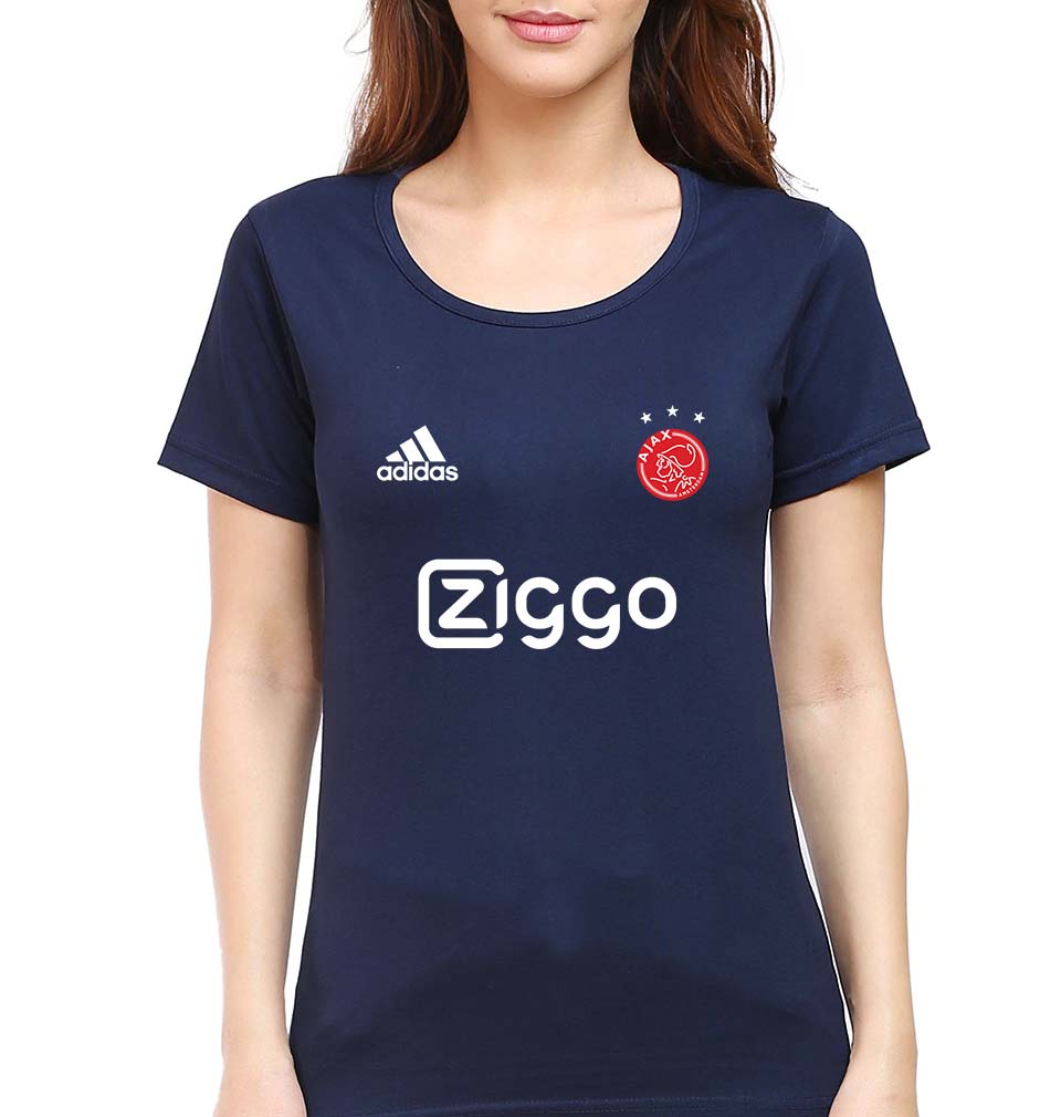 Ajax 2021-22 T-Shirt for Women-Navy Blue-Ektarfa.online
