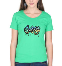 Load image into Gallery viewer, Graffiti Crazy T-Shirt for Women-Flag Green-Ektarfa.online
