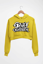 Load image into Gallery viewer, Ozzy Osbourne Crop HOODIE FOR WOMEN-Mustard Yellow-Ektarfa.online
