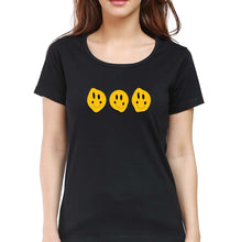Load image into Gallery viewer, Smiley T-Shirt for Women-Black-Ektarfa.online
