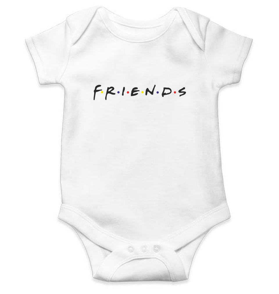 Friends Kids Romper For Baby Boy/Girl-0-5 Months(18 Inches)-White-Ektarfa.online