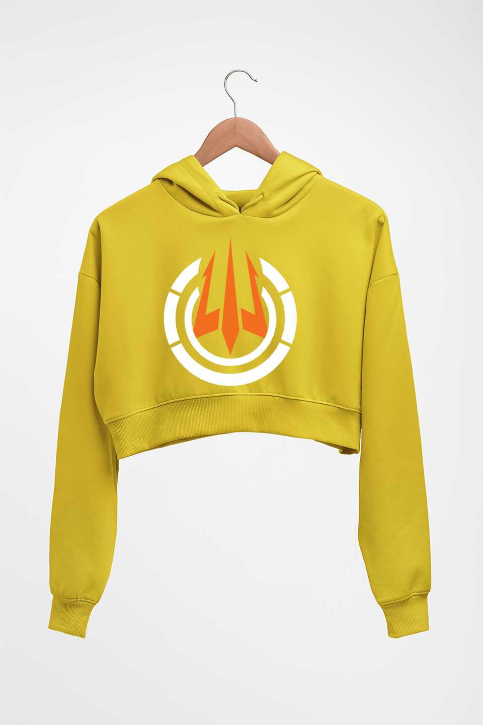 Call of Duty (COD) Crop HOODIE FOR WOMEN-Mustard Yellow-Ektarfa.online