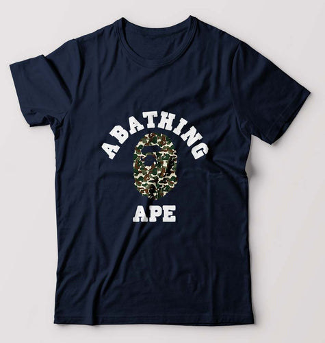 A Bathing Ape T-Shirt for Men-Navy Blue-Ektarfa.online