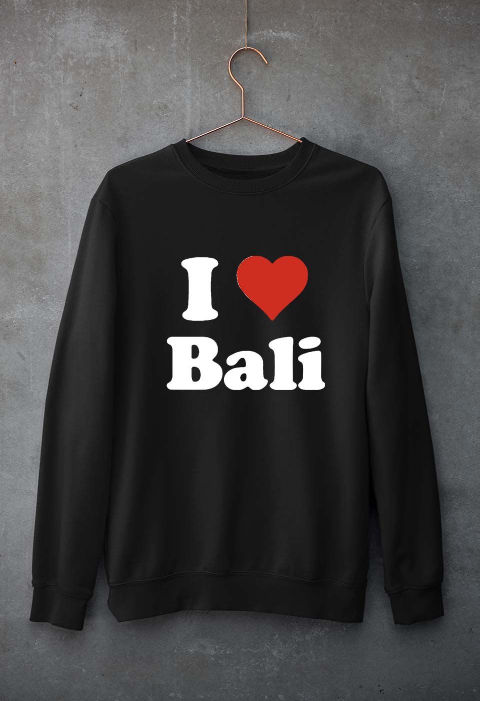I Love Bali Unisex Sweatshirt for Men/Women-Black-Ektarfa.online