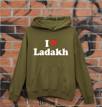 Load image into Gallery viewer, I Love Ladakh Unisex Hoodie for Men/Women-Olive Green-Ektarfa.online

