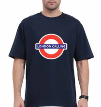 Load image into Gallery viewer, London Calling Oversized T-Shirt for Men-Navy Blue-Ektarfa.online
