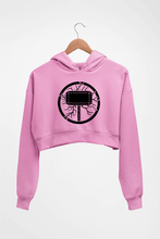 Load image into Gallery viewer, Thor Superhero Crop HOODIE FOR WOMEN-Light Baby Pink-Ektarfa.online
