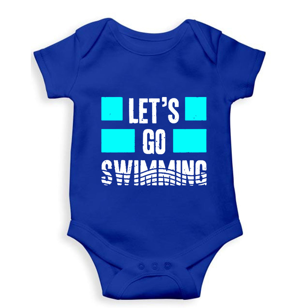 Swimming Kids Romper For Baby Boy/Girl-Royal Blue-Ektarfa.online