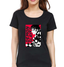Load image into Gallery viewer, Demon Slayer T-Shirt for Women-Black-Ektarfa.online
