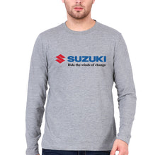 Load image into Gallery viewer, Suzuki Full Sleeves T-Shirt for Men-Grey Melange-Ektarfa.online
