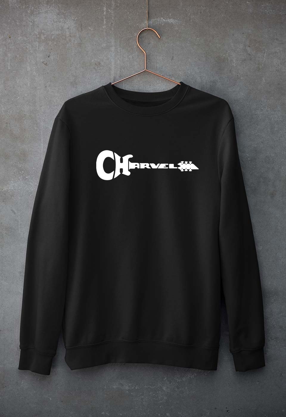 Charvel Guitar Unisex Sweatshirt for Men/Women-Black-Ektarfa.online