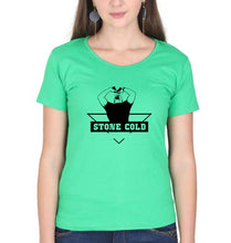 Load image into Gallery viewer, Stone Cold Steve Austin (WWE) T-Shirt for Women-Flag Green-Ektarfa.online
