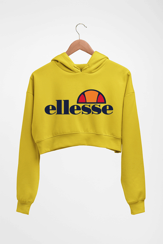 Ellesse Crop HOODIE FOR WOMEN-Mustard Yellow-Ektarfa.online
