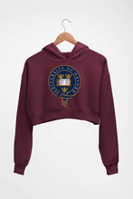 Load image into Gallery viewer, University of Oxford Crop HOODIE FOR WOMEN-Maroon-Ektarfa.online
