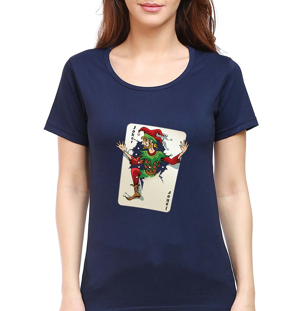 Joker T-Shirt for Women-Navy Blue-Ektarfa.online