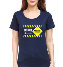 Load image into Gallery viewer, Gym Workout T-Shirt for Women-Navy Blue-Ektarfa.online
