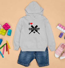 Load image into Gallery viewer, I Love Cricket Kids Hoodie for Boy/Girl-0-1 Year(22 Inches)-Grey-Ektarfa.online
