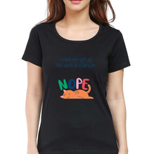 Load image into Gallery viewer, Nope T-Shirt for Women-Black-Ektarfa.online
