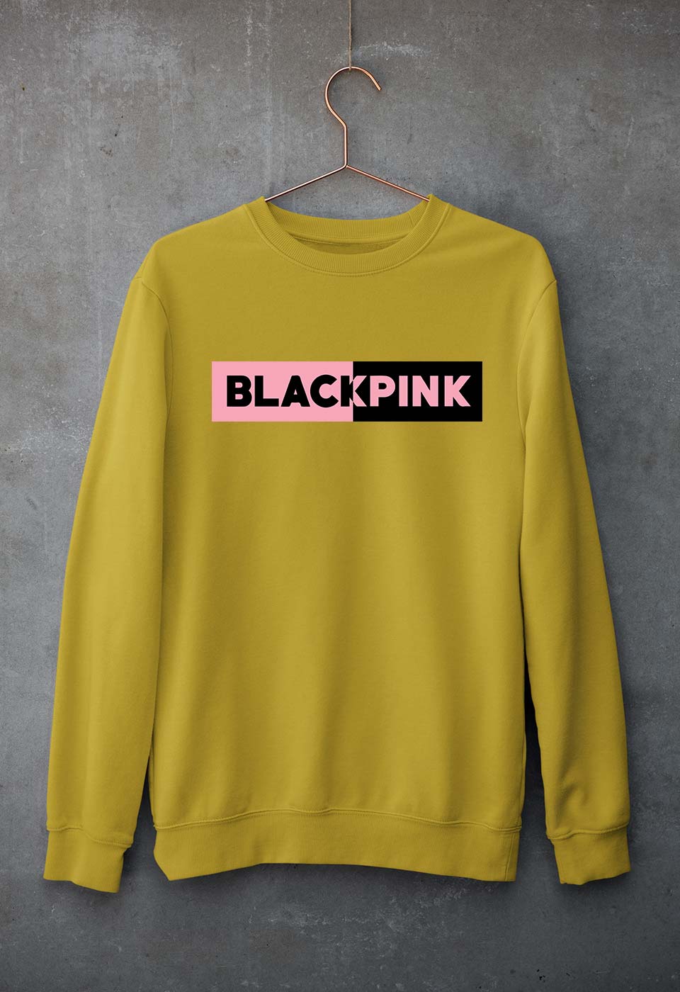 BLACKPINK Unisex Sweatshirt for Men/Women-Mustard Yellow-Ektarfa.online