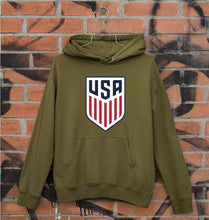 Load image into Gallery viewer, USA Football Unisex Hoodie for Men/Women-Olive Green-Ektarfa.online
