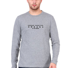 Load image into Gallery viewer, Grand Master Chess Full Sleeves T-Shirt for Men-Grey Melange-Ektarfa.online
