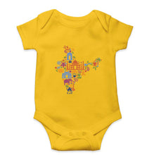 Load image into Gallery viewer, India Kids Romper For Baby Boy/Girl-0-5 Months(18 Inches)-Yellow-Ektarfa.online
