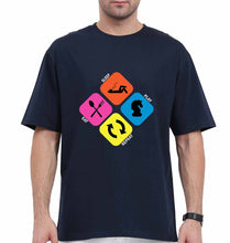 Load image into Gallery viewer, Play Chess Oversized T-Shirt for Men-Navy Blue-Ektarfa.online
