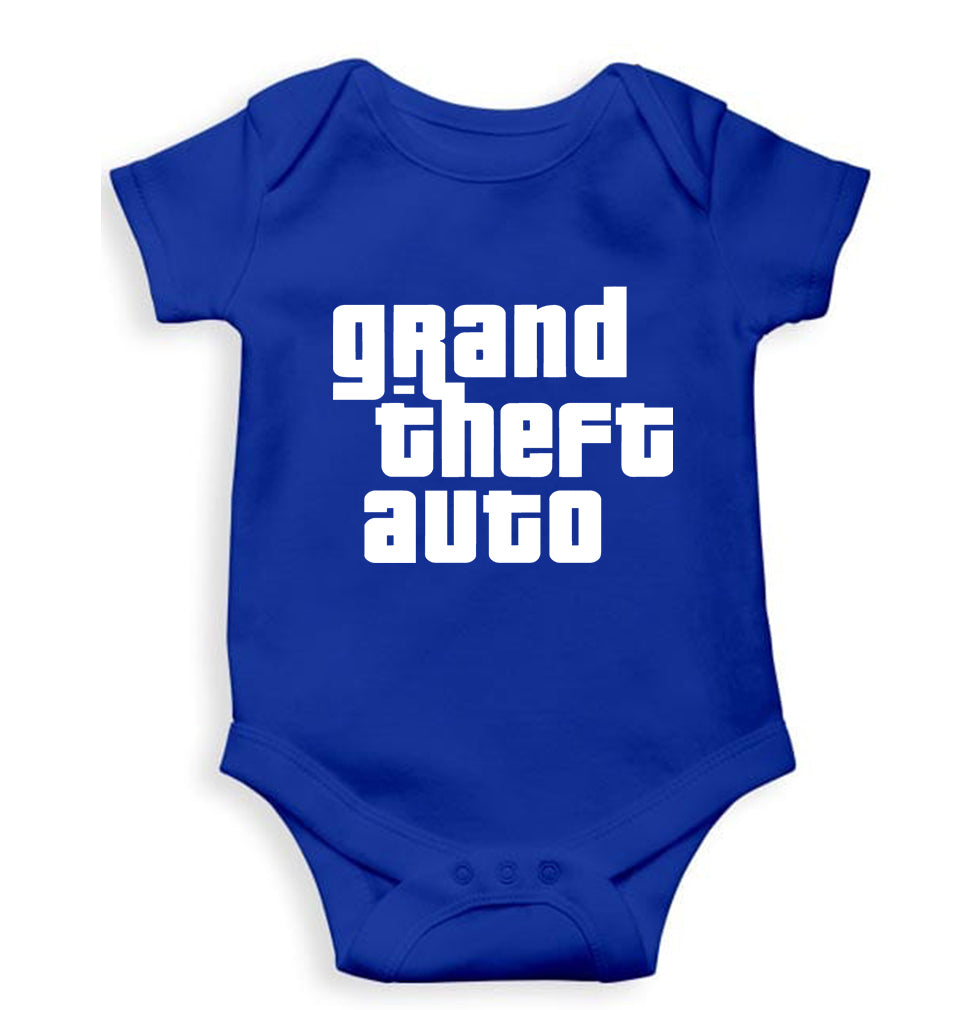 Grand Theft Auto (GTA) Kids Romper For Baby Boy/Girl-Royal Blue-Ektarfa.online