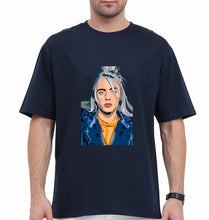 Load image into Gallery viewer, Billie Eilish Oversized T-Shirt for Men-Navy Blue-Ektarfa.online
