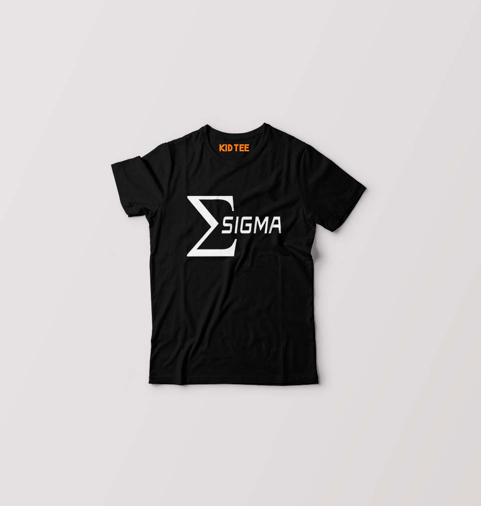 Sigma Kids T-Shirt for Boy/Girl-Black-Ektarfa.online
