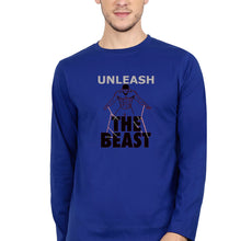 Load image into Gallery viewer, Gym Beast Full Sleeves T-Shirt for Men-Royal Blue-Ektarfa.online
