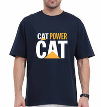 Load image into Gallery viewer, Cat Power Oversized T-Shirt for Men-Navy Blue-Ektarfa.online
