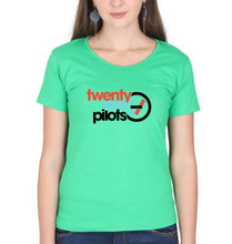 Load image into Gallery viewer, Twenty one pilots T-Shirt for Women-Flag Green-Ektarfa.online
