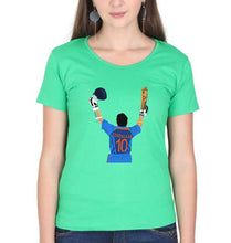 Load image into Gallery viewer, Sachin Tendulkar T-Shirt for Women-Flag Green-Ektarfa.online
