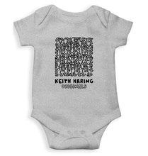 Load image into Gallery viewer, Keith Haring Kids Romper For Baby Boy/Girl-0-5 Months(18 Inches)-Grey-Ektarfa.online
