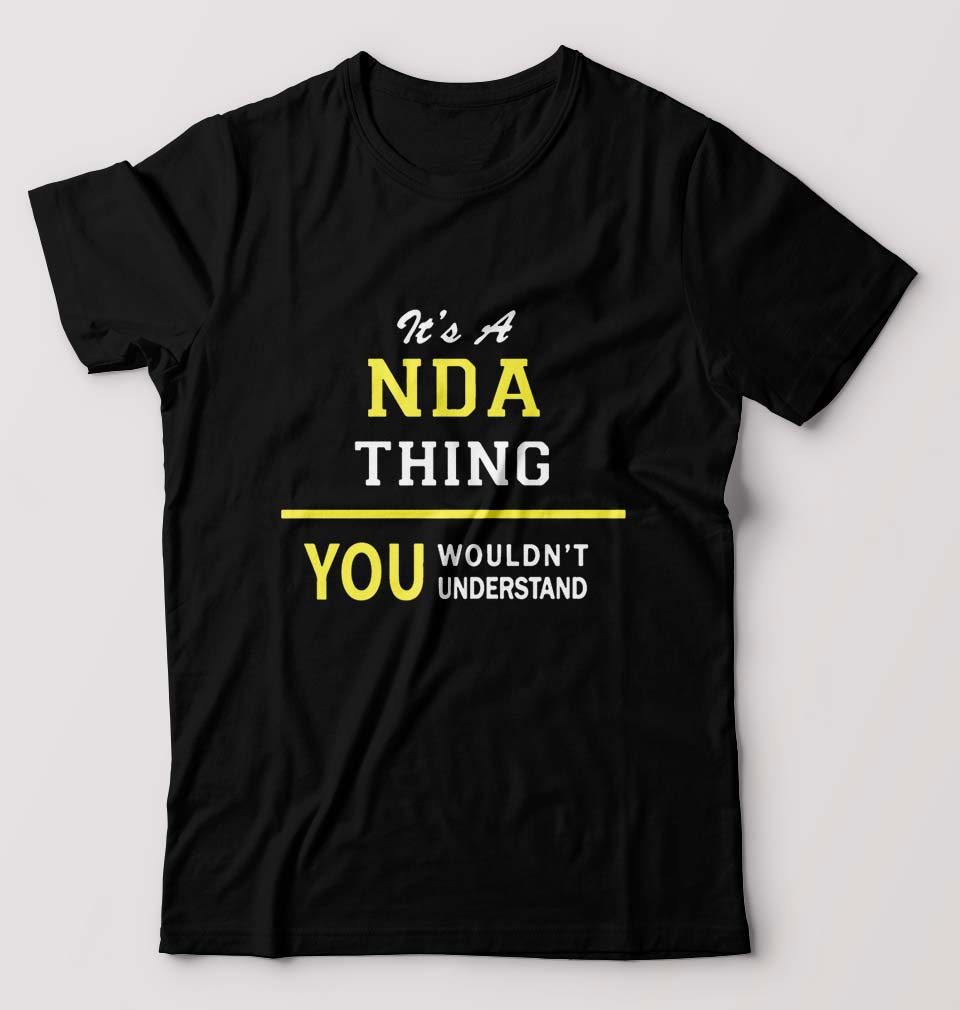NDA Army T-Shirt for Men-Black-Ektarfa.online
