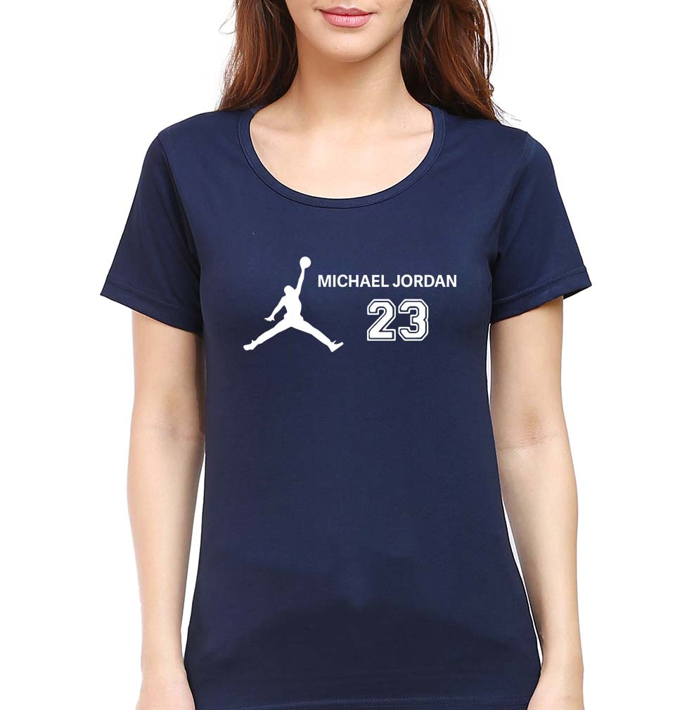 Michael Jordan T-Shirt for Women-Navy Blue-Ektarfa.online