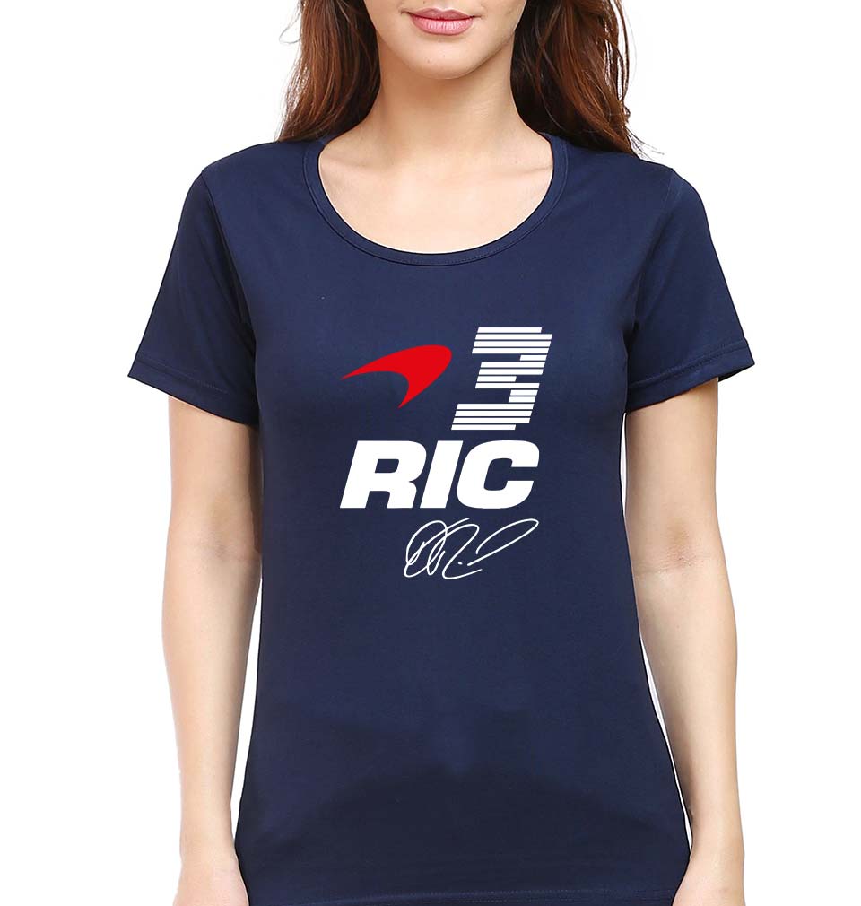 Daniel Ricciardo T-Shirt for Women-Navy Blue-Ektarfa.online