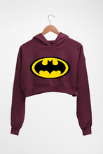 Load image into Gallery viewer, Batman Crop HOODIE FOR WOMEN-Maroon-Ektarfa.online
