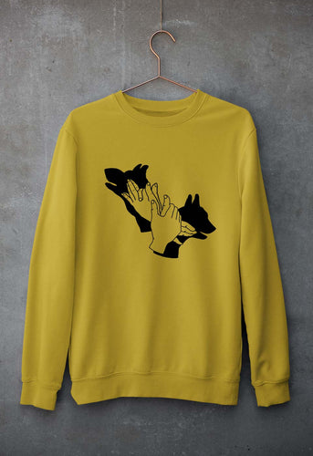Dog Unisex Sweatshirt for Men/Women-Mustard yellow-Ektarfa.online