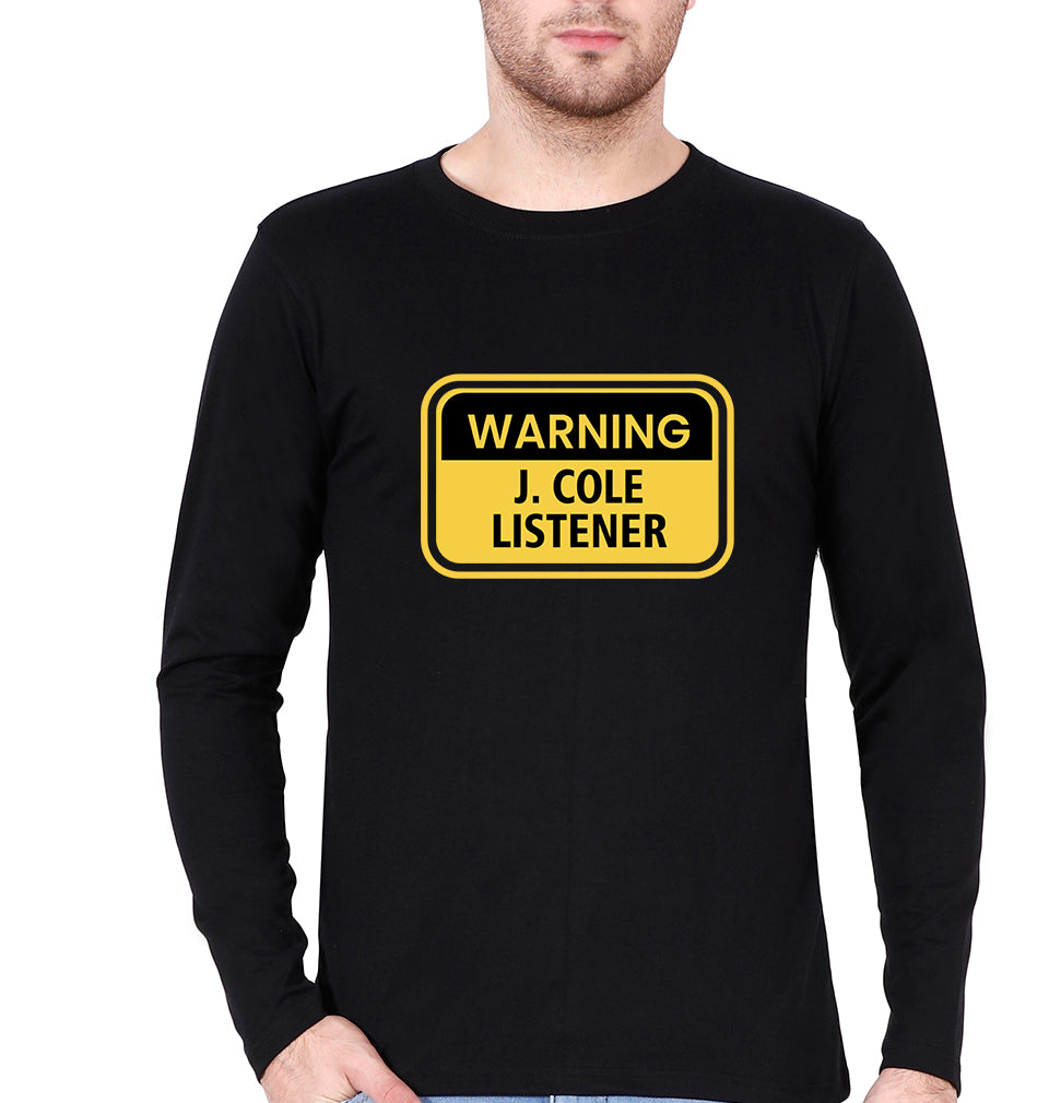 J. Cole Full Sleeves T-Shirt for Men-Black-Ektarfa.online