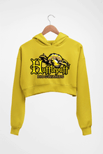 Load image into Gallery viewer, Hufflepuff Harry Potter Crop HOODIE FOR WOMEN-Mustard Yellow-Ektarfa.online
