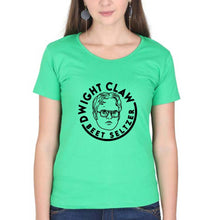 Load image into Gallery viewer, Dwight Schrute T-Shirt for Women-Flag Green-Ektarfa.online
