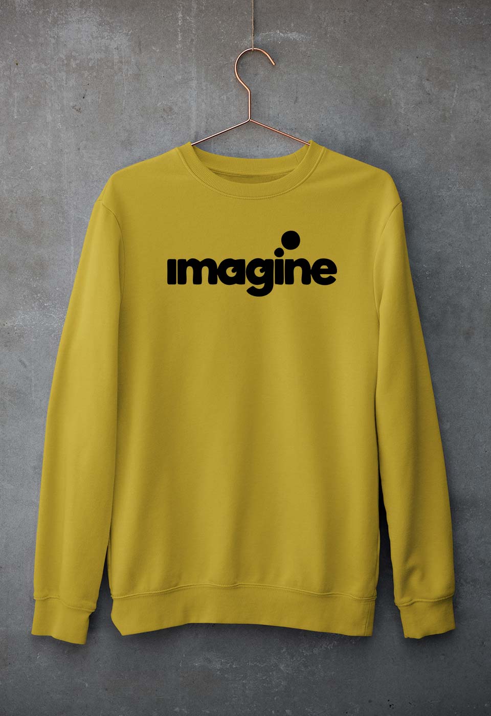 Imagine Riteish Deshmukh Unisex Sweatshirt for Men/Women-Mustard Yellow-Ektarfa.online