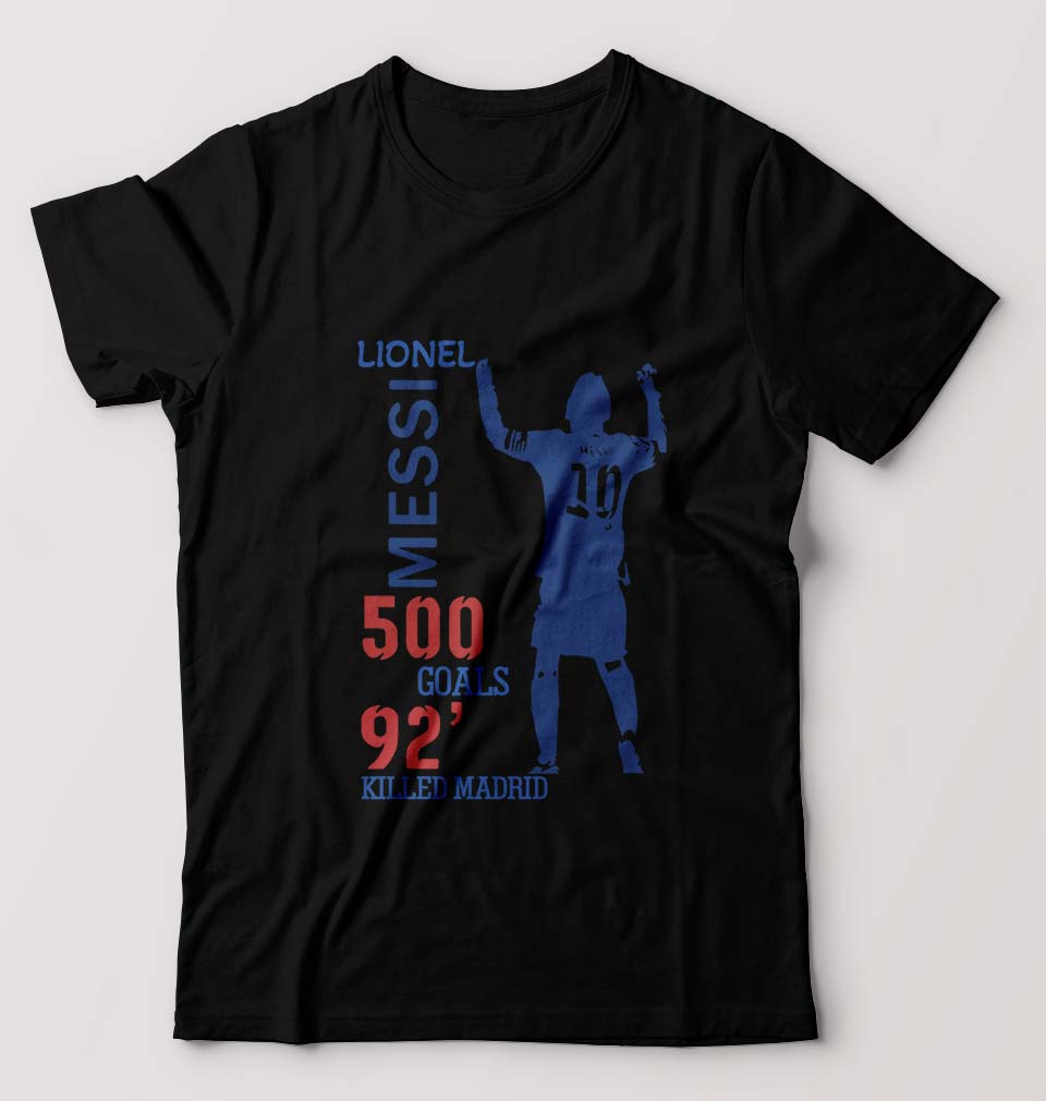 Lionel Messi T-Shirt for Men-Black-Ektarfa.online