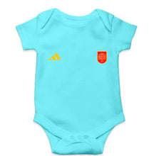 Load image into Gallery viewer, Spain Football Kids Romper For Baby Boy/Girl-0-5 Months(18 Inches)-Sky Blue-Ektarfa.online
