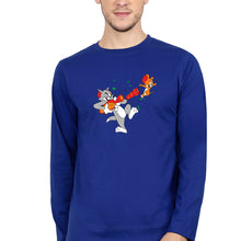 Load image into Gallery viewer, Tom and Jerry Full Sleeves T-Shirt for Men-Royal Blue-Ektarfa.online
