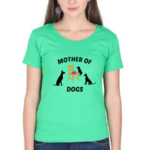 Load image into Gallery viewer, Mother of Dog T-Shirt for Women-Flag Green-Ektarfa.online
