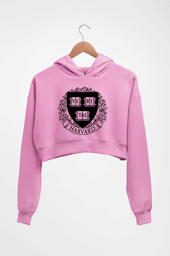 Harvard Crop HOODIE FOR WOMEN-Light Baby Pink-Ektarfa.online